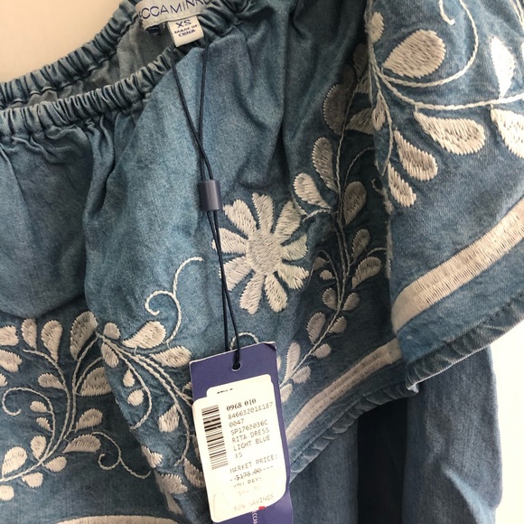 Rebecca Minkoff Light Blue One Shoulder Dress NEW - Picture 6 of 6